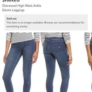 Spanx High Waist Denim Leggings